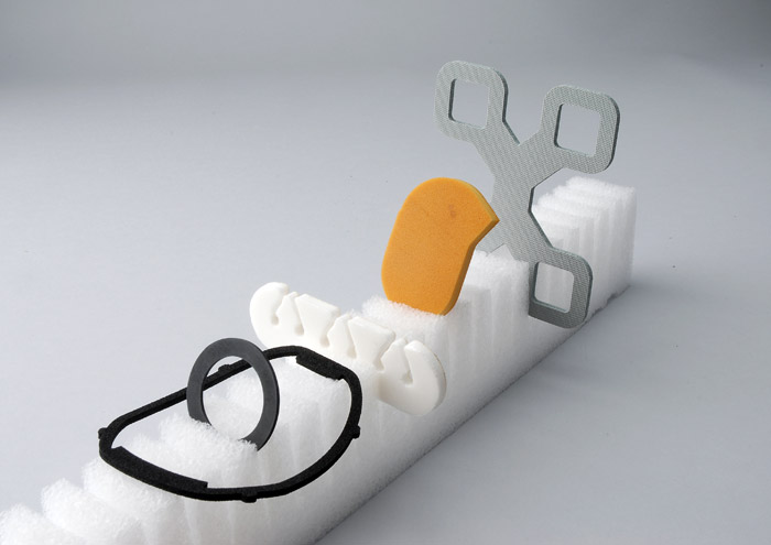 Gummi und Schaumstoff